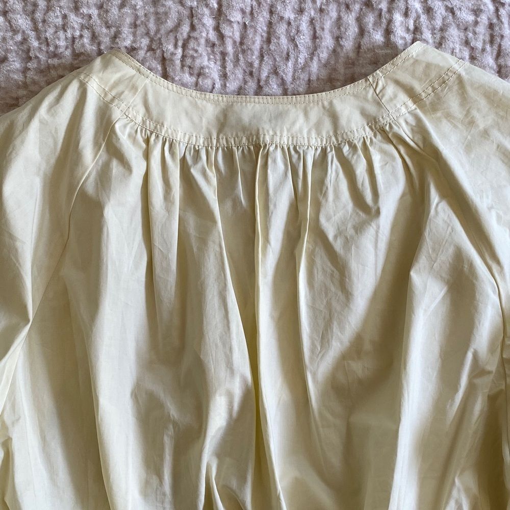 Cream Drawstring Blouse - Picture 6 of 10